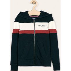 Jack & Jones - Bluza 128-176 cm. Szare bluzy chłopięce Jack & Jones, bez wzorów, z bawełny, bez rękawów, z kapturem. W wyprzedaży za 99,90 zł.