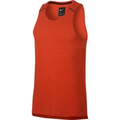 Koszulka Nike Rise 365 Tech Pack Tank M Pomarańczowa. Pomarańczowe koszulki męskie Nike, s, bez wzorów, z tkaniny, bez kołnierzyka, bez rękawów, do biegania. Za 139,99 zł.