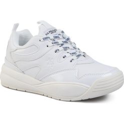 Sneakersy U.S. POLO ASSN. - Nyna Club NYNA4183W9/Y1 Whi. Białe półbuty damskie U.S. Polo Assn., bez wzorów, ze skóry ekologicznej, bez obcasa, bez zapięcia. W wyprzedaży za 219,00 zł.