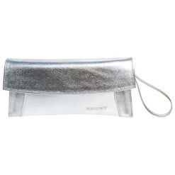 Kopertówki damskie: Kopertówka w kolorze srebrnym – (S)30 x (W)16 x (G)5 cm