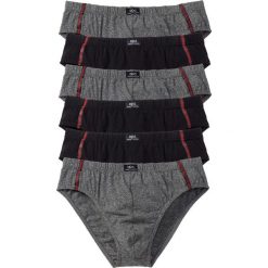 Slipy męskie: Slipy maxi (5 par) bonprix szary melanż – czarny