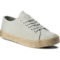 Espadryle damskie: Espadryle NYLON RED – WS170090 Srebrny