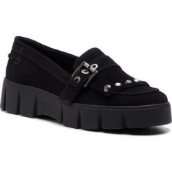 Mokasyny GEOX - D Ghoula C D92BVC 00022 C9999 Black. Czarne mokasyny damskie Geox, na co dzień, bez wzorów, ze skóry, bez obcasa, na koturnie, bez zapięcia. W wyprzedaży za 299,00 zł.