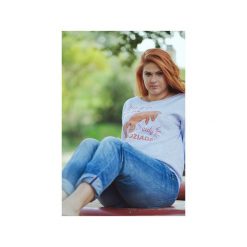 Rudy ojciec szara gruba z plus size. Szare bluzy damskie marki One mug a day, s, z nadrukiem, z bawełny, bez rękawów, bez kaptura. Za 129,00 zł.
