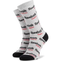 Skarpety Wysokie Unisex Reebok - CL Graphic Crew Sock EJ8525 White. Białe skarpetki damskie Reebok, bez wzorów, z elastanu. Za 39,95 zł.