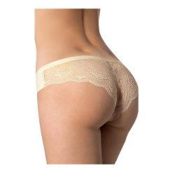 Figi Tanga Panty Ecru. Czerwone panty damskie Julimex, bez wzorów. Za 24,90 zł.