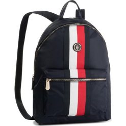 Plecak TOMMY HILFIGER - Poppy Bsckpack Corp AW0AW07283 0G7. Czarne torby męskie skórzane TOMMY HILFIGER, bez wzorów, z materiału. Za 449,00 zł.