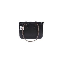 TORBA LARGE LUX BLACK. Czarne torebki klasyczne damskie Doubleu bag, bez wzorów, eleganckie, bez dodatków. Za 295,20 zł.