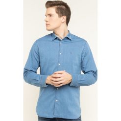 Koszula TOMMY HILFIGER Flex Denim Shirt MW0MW12206. Niebieskie koszule męskie TOMMY HILFIGER, m, bez wzorów, z elastanu, casualowe, bez kołnierzyka, bez rękawów. W wyprzedaży za 279,00 zł.