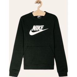 Nike Kids - Bluza dziecięca 122-170 cm. Czarne bluzy chłopięce Nike Kids, z nadrukiem, z elastanu, bez rękawów, bez kaptura. Za 139,90 zł.