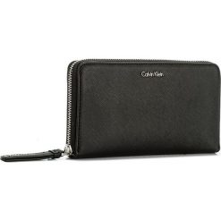 Portfele damskie: Duży Portfel Damski CALVIN KLEIN BLACK LABEL – M4rissa Large Ziparound K60K602151 001