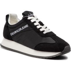 Sneakersy CALVIN KLEIN JEANS - Jill R8069 Black. Czarne półbuty damskie Calvin Klein Jeans, z jeansu. Za 519,00 zł.