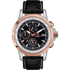 Zegarki męskie: Zegarek automatyczny „Aerotime” w kolorze czarno-różowozłotym