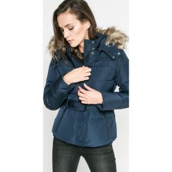 Pepe Jeans - Kurtka puchowa. Niebieskie kurtki damskie Pepe Jeans, s, bez wzorów, z poliesteru, krótkie, z kapturem. W wyprzedaży za 399,90 zł.