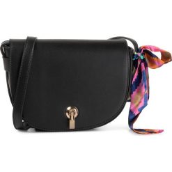 Torebka JENNY FAIRY - RX1237 Black. Czarne listonoszki damskie Jenny Fairy, bez wzorów, ze skóry ekologicznej, bez dodatków. Za 79,99 zł.