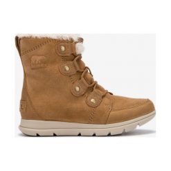 Sorel Sorel™ Explorer Joan Śniegowce Brązowy. Pomarańczowe śniegowce damskie Sorel, na zimę, ze skóry, bez zapięcia. Za 671,95 zł.