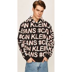 Calvin Klein Jeans - Bluza. Czarne bluzy męskie Calvin Klein Jeans, s, bez wzorów, z bawełny, z kapturem, bez rękawów, z kapturem. Za 599,90 zł.