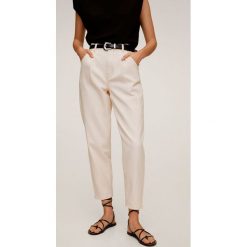Mango - Jeansy Regina. Białe jeansy damskie Mango, z podwyższonym stanem. Za 139,99 zł.