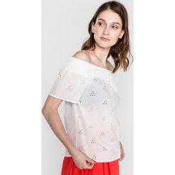 Vero Moda Romantic Top Biały. Białe bluzki damskie Vero Moda, l, bez wzorów, z bawełny, bez kołnierzyka, z krótkim rękawem. Za 156,95 zł.