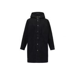 PŁASZCZ DENIM PARKA COAT. Czarne płaszcze damskie marki The Hive, m, bez wzorów, z denimu, bez kaptura. Za 449,00 zł.