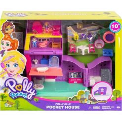 Mattel Zestaw figurek Polly Pocket Pollyville Domek Polly. Zestawy kolarskie męskie Mattel, m, bez wzorów, bez rękawów, rowerowe. Za 109,99 zł.