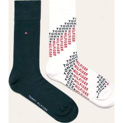 Tommy Hilfiger - Skarpetki (2 pack). Niebieskie skarpetki męskie TOMMY HILFIGER, bez wzorów, z elastanu. W wyprzedaży za 49,90 zł.
