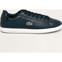 Lacoste - Buty Graduate. Niebieskie sneakersy męskie Lacoste, z gumy, bez zapięcia. W wyprzedaży za 319,90 zł.