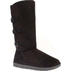 Buty zimowe damskie: Kozaki „Flora” w kolorze czarnym