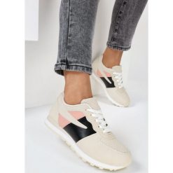 Beżowe Buty Sportowe Loraethia. Brązowe buty sportowe damskie Born2be, bez wzorów, sportowe. Za 79,99 zł.