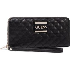 Duży Portfel Damski GUESS - Kamryn (QD) Slg SWQD66 91460 BLA. Czarne portfele damskie Guess, z aplikacjami, ze skóry ekologicznej. Za 279,00 zł.