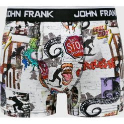 John Frank - Bokserki. Bokserki męskie John Frank, bez wzorów, z elastanu. Za 59,90 zł.