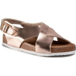 Sandały XTI - 56862 Nude. Żółte sandały dziewczęce Xti, ze skóry ekologicznej, bez zapięcia. Za 119,00 zł.