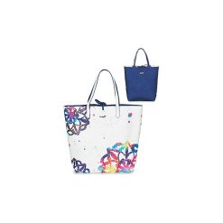 Torby shopper Desigual WATER MANDALA RIO. Białe torby damskie na zakupy Desigual, bez wzorów, bez dodatków. Za 279,20 zł.