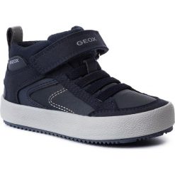 Sneakersy GEOX - J Alonisso B. N J942CN 0FUAU C0661 M Navy/Grey. Niebieskie trampki chłopięce Geox, bez wzorów, ze skóry ekologicznej, bez zapięcia. Za 239,00 zł.