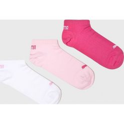 Puma - Skarpetki (3-pack). Różowe skarpetki damskie marki Puma, z elastanu. Za 39,90 zł.