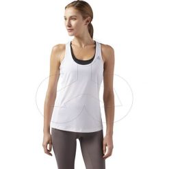 Koszulka damska Reebok bez rękawów CV6447. Bluzki sportowe damskie Reebok, s, z elastanu, do biegania. Za 99,00 zł.