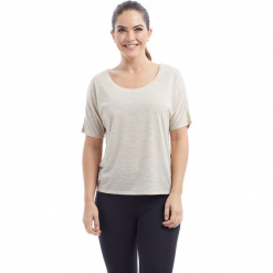 Koszulka "Imogen" w kolorze kremowym. Białe t-shirty damskie marki BALANCE COLLECTION, xs, z okrągłym kołnierzem. W wyprzedaży za 65,95 zł.