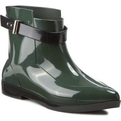 Kalosze MELISSA - Francoise+Jason Wu A 31778 Green/Black 52046. Zielone kalosze damskie Melissa, bez wzorów, z tworzywa sztucznego. W wyprzedaży za 429,00 zł.