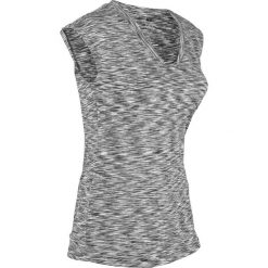Shirt sportowy, krótki rękaw bonprix czarny melanż. Czarne bluzki sportowe damskie bonprix, bez wzorów, bez kołnierzyka, z krótkim rękawem, krótkie, bez kaptura. Za 32,99 zł.