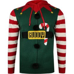 Zielony Świąteczny Sweter, Przebranie za Elfa, Śmieszny Brave Soul- Męski, z Kapturem i Dzwoneczkiem SWBRSAW19JINGLESbottlegreen. Zielone swetry męskie Brave Soul, m, bez wzorów, wizytowe, z kapturem, z kapturem. Za 119,00 zł.