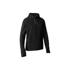Bluza do relaksacji do jogi męska. Czarne bluzy męskie marki DOMYOS, xl, bez wzorów, z poliesteru, bez kołnierzyka, bez rękawów, bez kaptura. Za 64,99 zł.