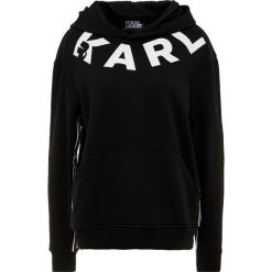 KARL LAGERFELD TERRY Bluza z kapturem black/white. Czarne bluzy rozpinane damskie KARL LAGERFELD, xl, z bawełny, z kapturem. Za 739,00 zł.