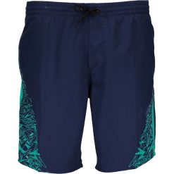 Szorty kąpielowe w kolorze granatowo-turkusowym. Niebieskie kąpielówki męskie marki Speedo, klasyczne. W wyprzedaży za 117,95 zł.