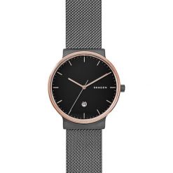 Zegarek SKAGEN - Ancher SKW6296 Black/Rose Gold. Czarne zegarki męskie Skagen. Za 799,00 zł.