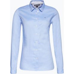 Tommy Hilfiger - Bluzka damska – Jenna, niebieski. Niebieskie bluzki damskie TOMMY HILFIGER, bez wzorów, z bawełny, bez kołnierzyka, bez rękawów. Za 349,95 zł.
