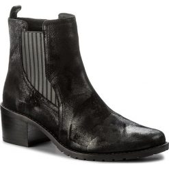 Botki CAPRICE - 9-25303-29 Black Suede 004. Czarne buty zimowe damskie Caprice, z materiału, na obcasie. W wyprzedaży za 289,00 zł.