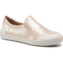 Tenisówki CAPRICE - 9-24651-22 Lt Gold Comb 977. Żółte półbuty damskie marki Caprice, bez wzorów, ze skóry, bez zapięcia. Za 229,90 zł.