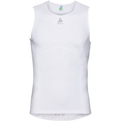 Odlo Koszulka rowerowa Top Crew neck Singlet Breathe biała r. L (411462). Koszulki sportowe męskie Odlo, l. Za 128,74 zł.