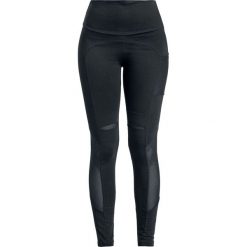 Rockupy Androgina Legginsy czarny. Czarne legginsy marki Rockupy, s, w koronkowe wzory, z koronki. Za 99,90 zł.
