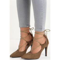 Szpilki: Khaki Szpilki Erin